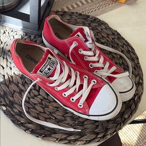 Converse Red Low-Top Sneakers